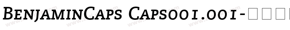 BenjaminCaps Caps001.001字体转换